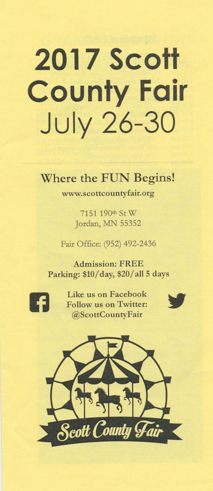 2017 Scott County Fair Brochure