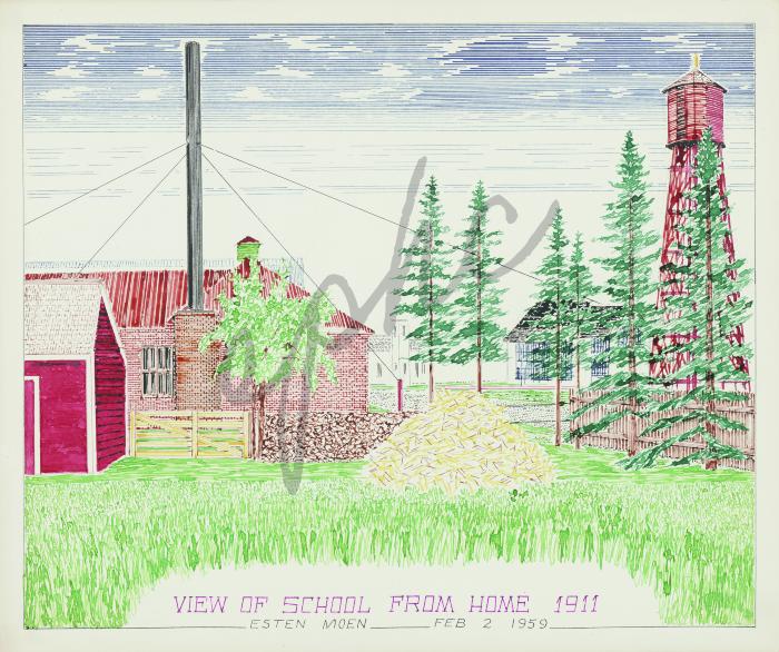 View of School from Artist's Home