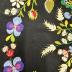 Black Wool Pillow Cover with Dala Floda Embroidery: Pillow Cover