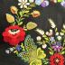 Black Wool Pillow Cover with Dala Floda Embroidery: Pillow Cover
