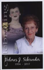 Prayer Card for Dolores Schroeder