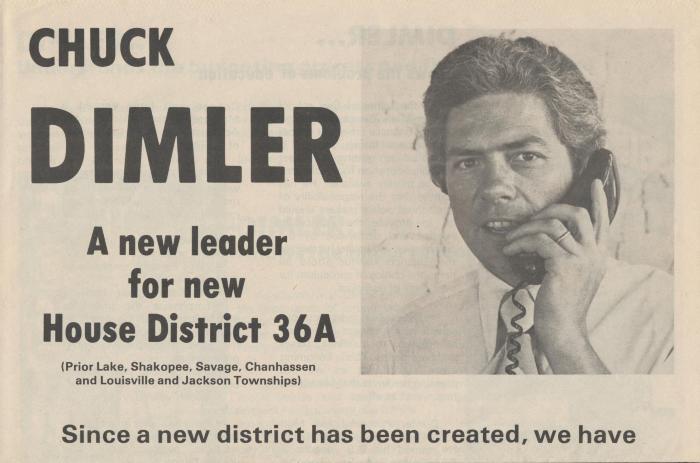 Political Advertisement for Chuck Dimler