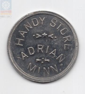 Handy Store, Adrian, Minn. Token