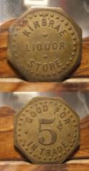 Kinbrae Liquor Store Token