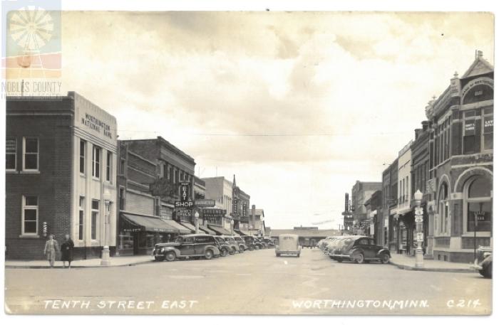 Tenth Street Worthington, circa1940