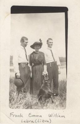 Frank, Emma and William Lebra