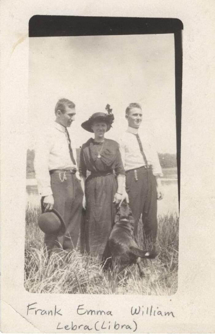 Frank, Emma and William Lebra