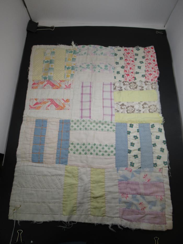 Doll Quilt-Accessory with a Quilted Square Pattern